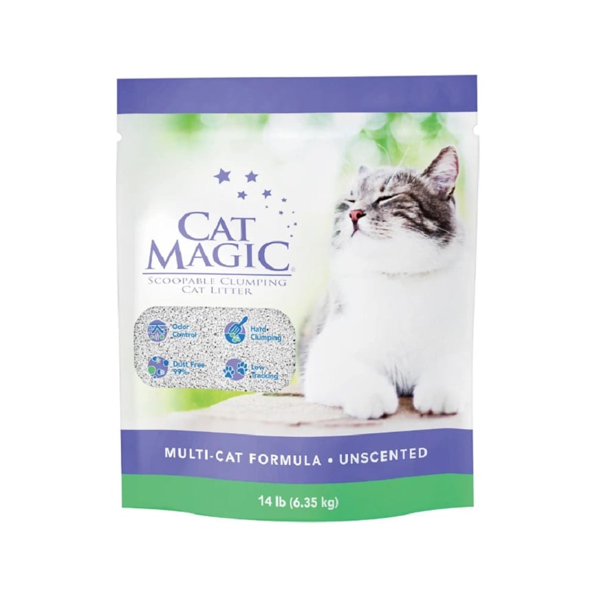 Cat Magic 礦物貓砂 紫標-低敏抑菌 (無⾹) 14lb (35802) 圖 1