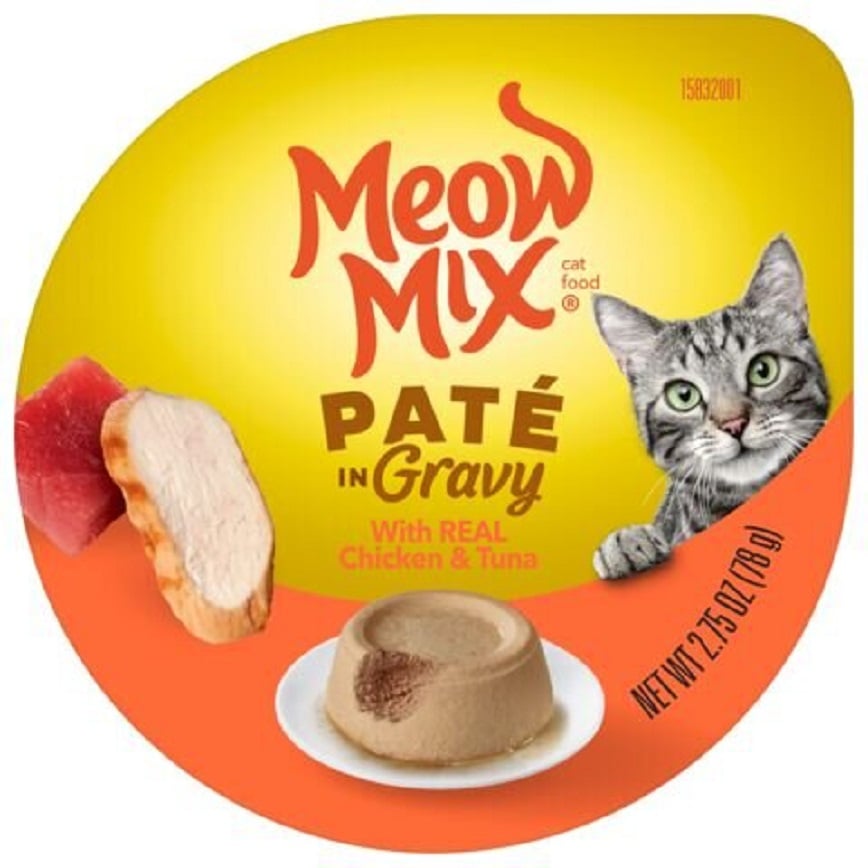 Meow Mix 杯装濕糧 免治肉汁 雞肉+吞拿魚 78g (MM-99)