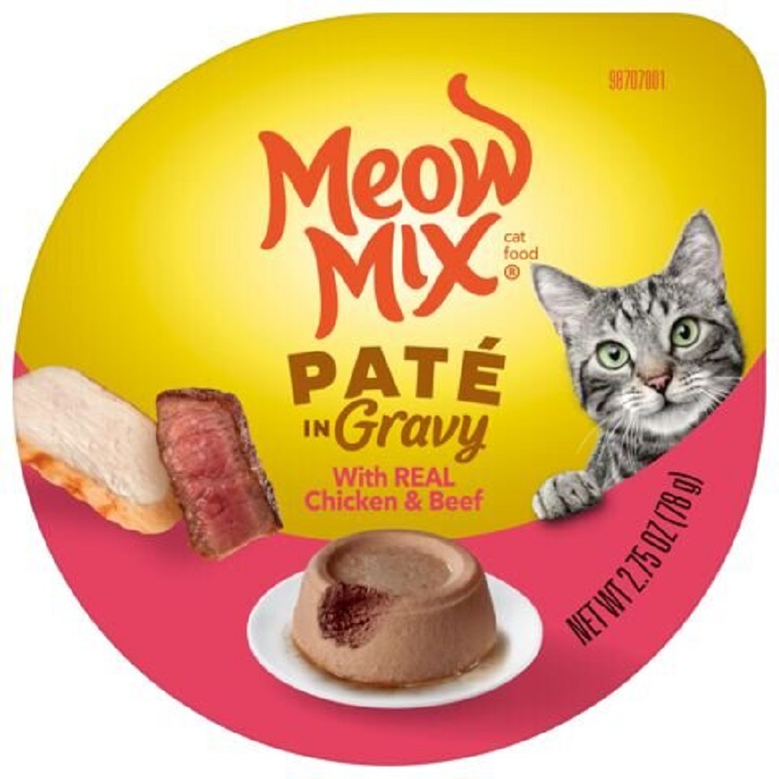 Meow Mix 杯装濕糧 免治肉汁 雞肉+牛肉 78g (MM-81)