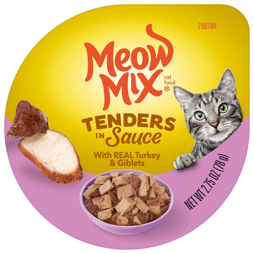 Meow Mix 杯装濕糧 肉塊醬汁 火雞 78g (MM-19)