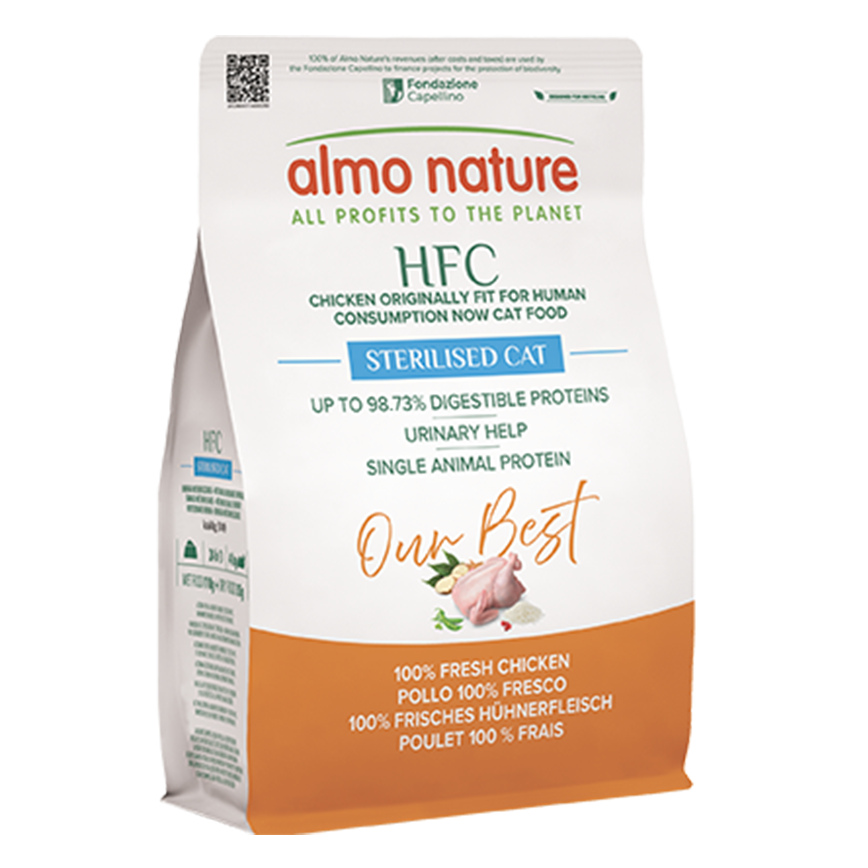 Almo Nature HFC 成貓或絕育貓糧 新鮮雞肉 1.2kg (9143)