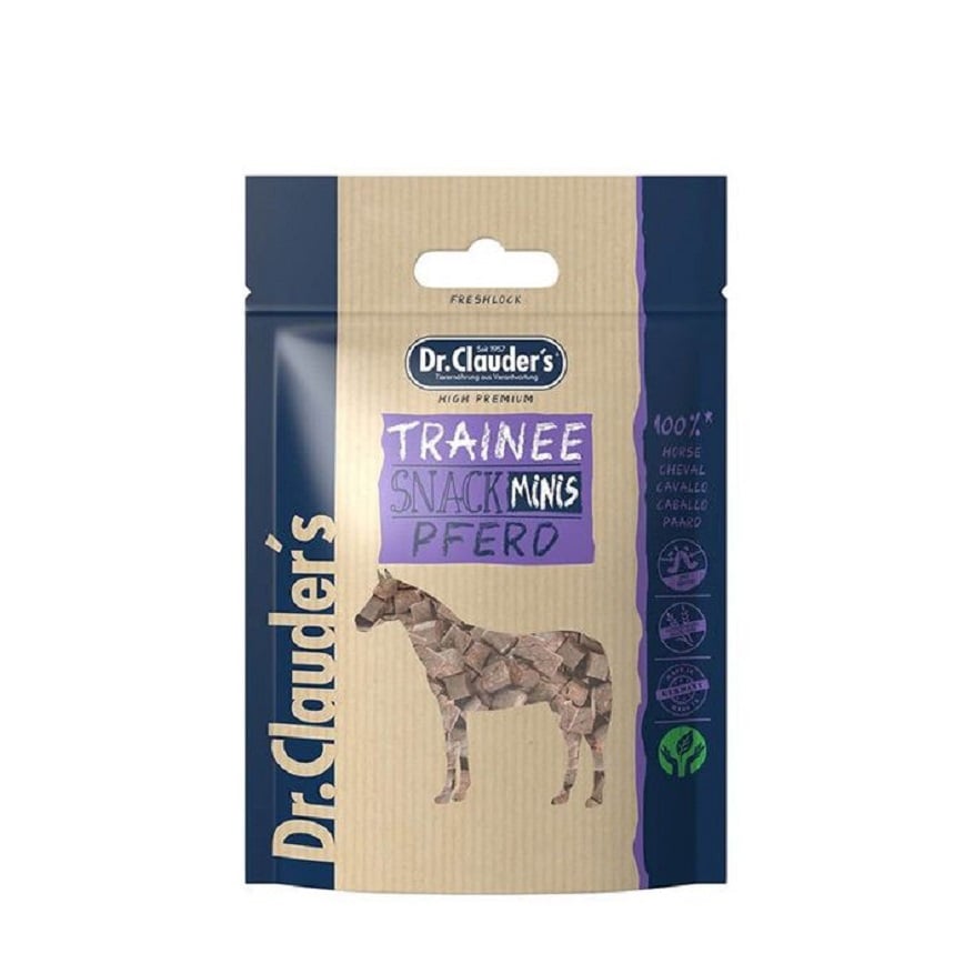Dr.Clauder's Trainee 貓狗小食 95%馬肉粒小食 小粒 50g (DC0650)