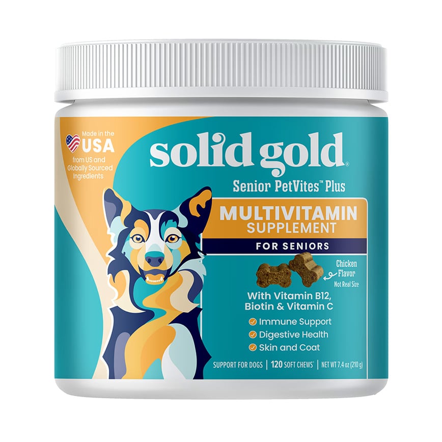 solidgold素力高 狗狗專用 多維生素補劑 培根味 120粒