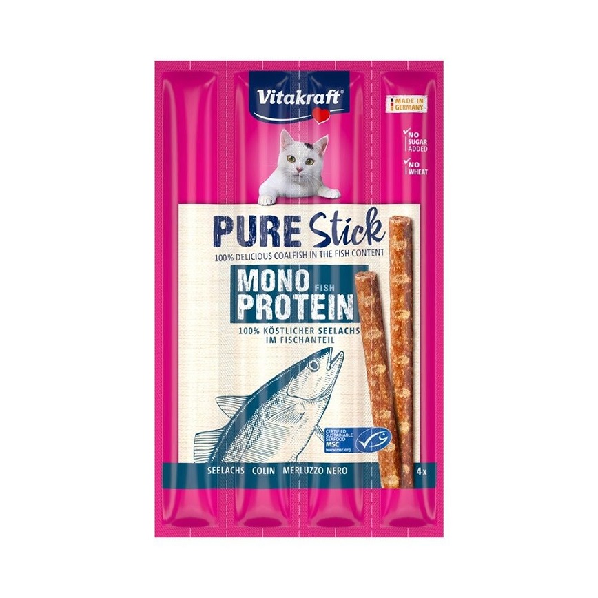 Vitakraft 貓零食 肉條 純鱈魚 5g*3條 (VK24003)