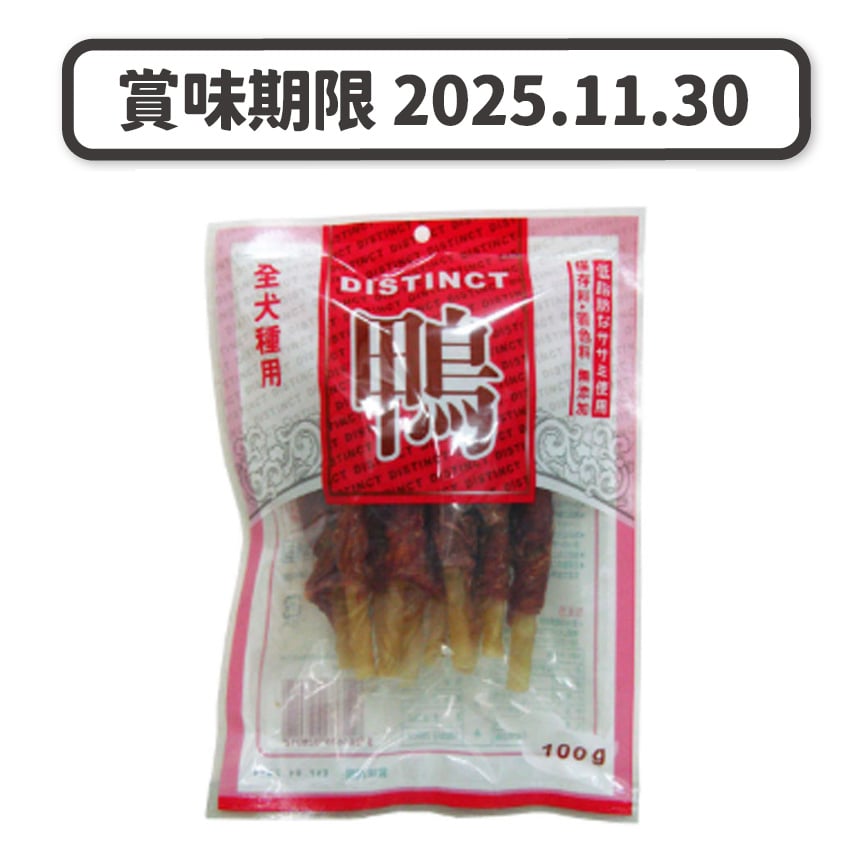 Distinct 鴨肉卷牛筋支 100g (AW902811) (998603) (賞味期限 2025.11.30) 圖 1