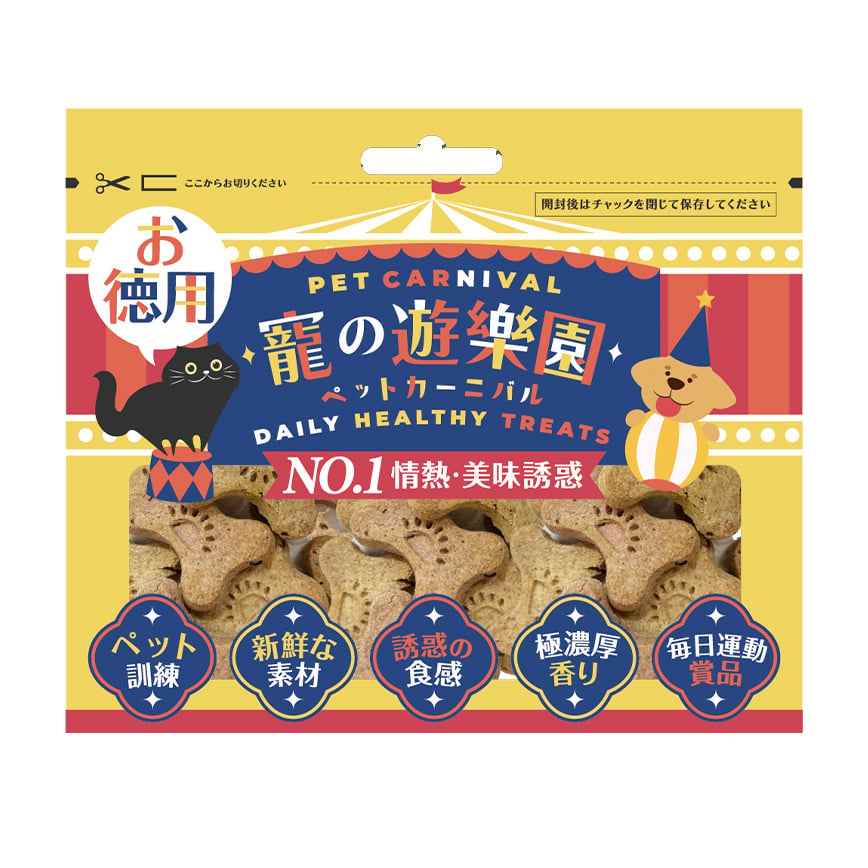 寵之遊樂園 狗零食 燕麥鈣奶潔齒餅 歡樂裝 1包
