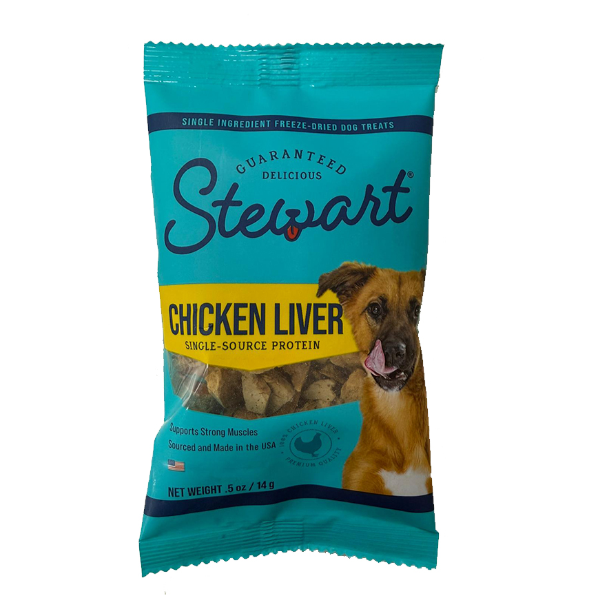 Stewart 狗零食 凍乾雞肝粒 0.5oz 試食裝 (405321)