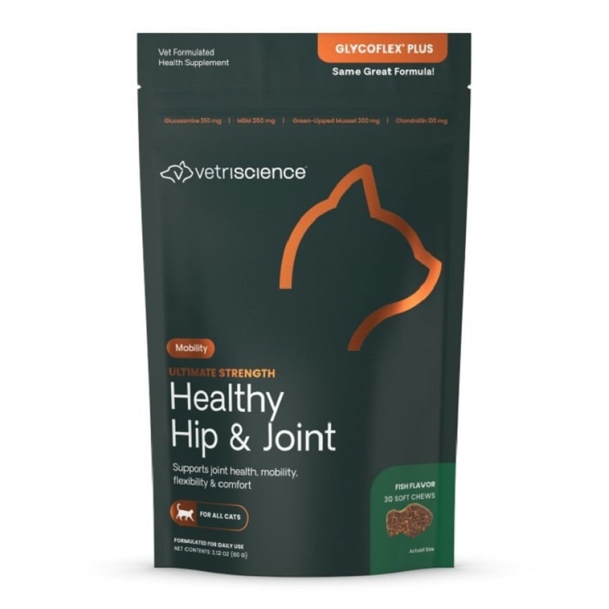 VetriScience 貓用強效關節保健 咀嚼肉粒 30片/袋 魚味