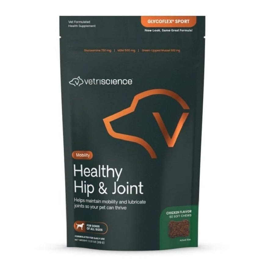 VetriScience 犬用關節寶 關節補充咀嚼肉粒 60片/袋 雞肉味
