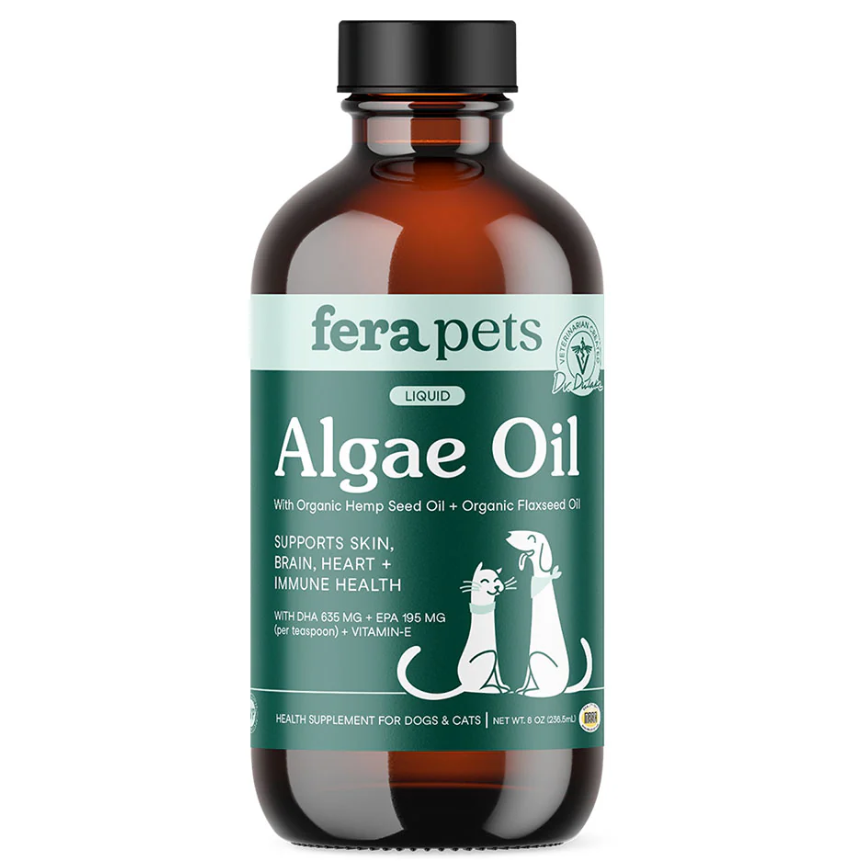 Fera Pets Supplement 貓狗營養補充品 純素海藻油 Omega-3、6、9s 8oz (犬貓通用) (4592NH)