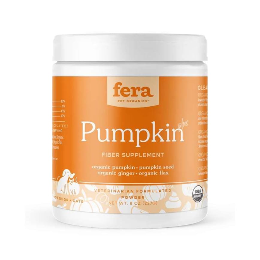 Fera Pets Supplement 貓狗營養補充品 USDA有機認證 有機南瓜纖維補充粉 227g (犬貓通用) (4596)