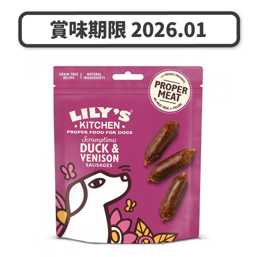 LILY'S KITCHEN 狗小食 野味香腸 70g (IDTSVS70) (賞味期限 2026.01) 圖 1