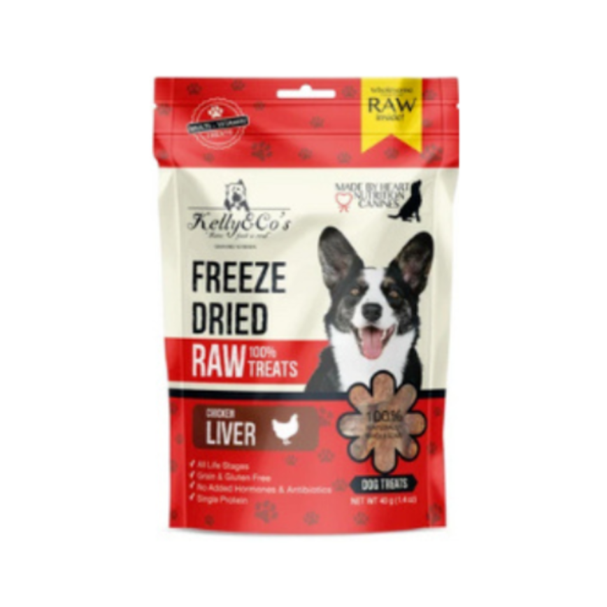 Kelly & Co's 狗零食 脫水凍乾小食 雞肝 40g