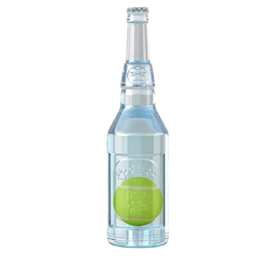 HelloDOG 玩具嚴選 耐咬磨牙狗狗發聲酒瓶 1件 (顏色隨機)