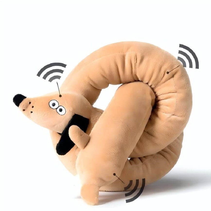 HelloDOG 玩具嚴選 狗玩具 發聲耐咬可愛毛絨 長條臘腸狗