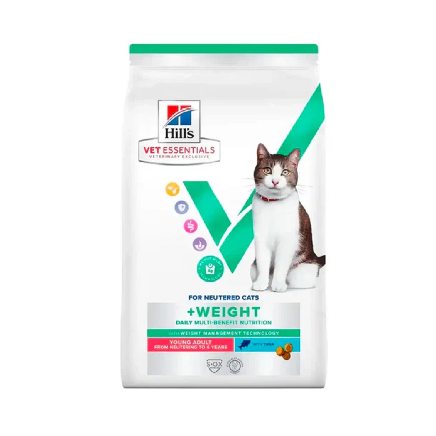 Hills 處方糧 VET ESSENTIALS 獸醫保健貓乾糧 成貓絕育配方 吞拿魚味 1.5kg (607468)