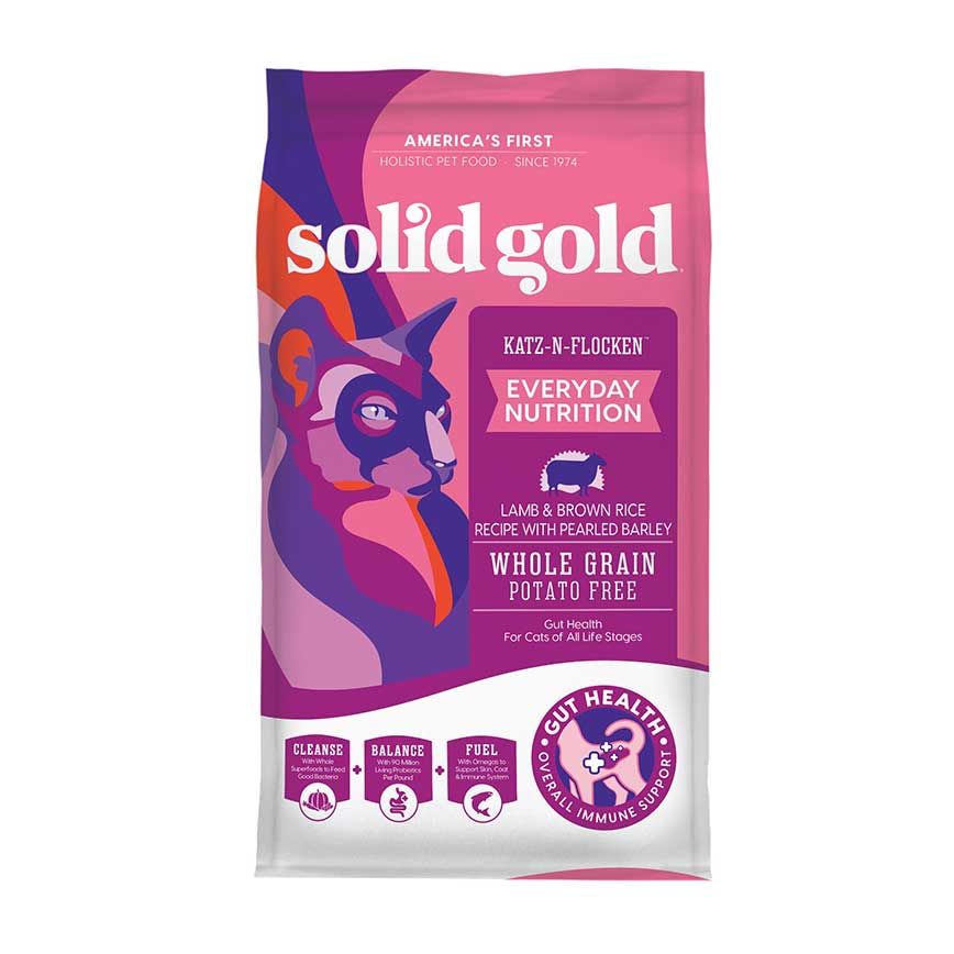 Solid Gold 素力高 貓糧 全年齡優質全貓 12lb 或 (3包 4lb夾袋) (SG250A) 圖 1