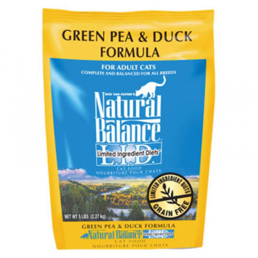 Natural Balance雪山 貓糧 低敏無穀物青豌豆鴨肉成貓配方 L.I.D Green Pea & Duck 10lb (黃) (NBGD-2C) (停售)