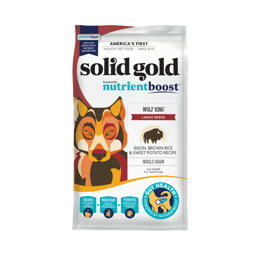 Solid Gold 素力高 狗糧 (NB) 升級版中大型成犬 野牛配方 22lb (SG715)