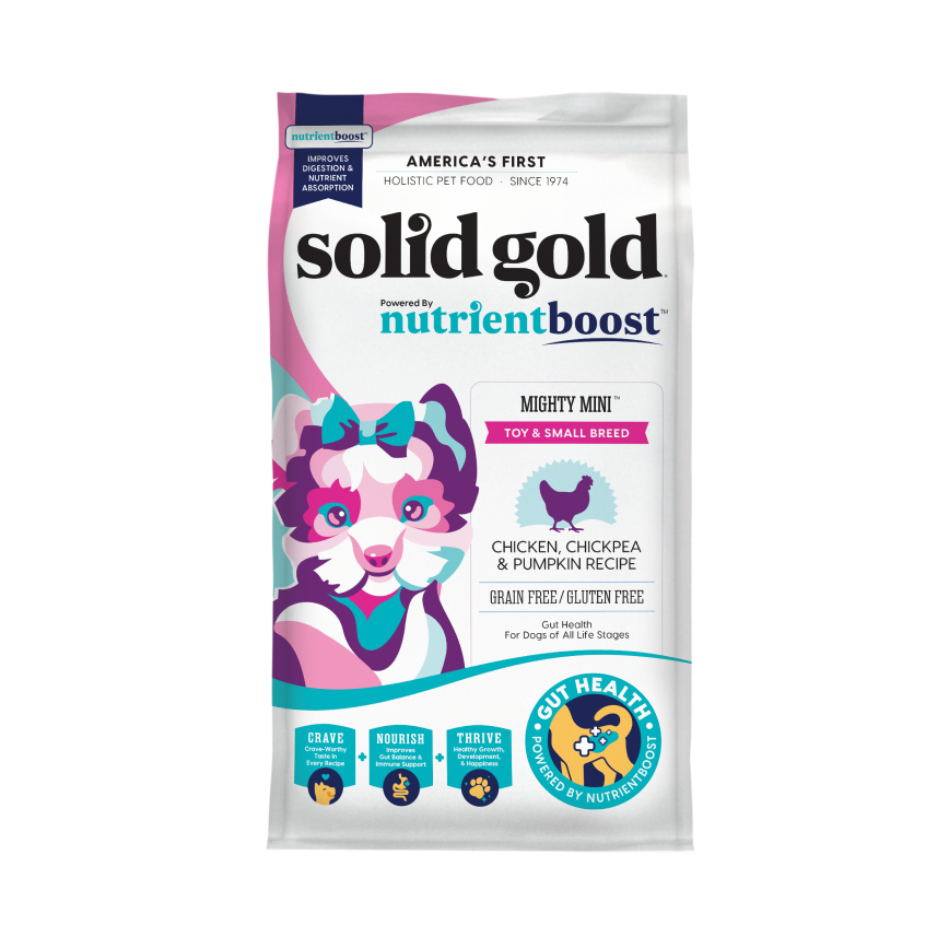 Solid Gold 素力高 狗糧 無穀物迷你犬配方 雞肉配方 11lb 或 (3包3.75lb 夾袋) (SG728)