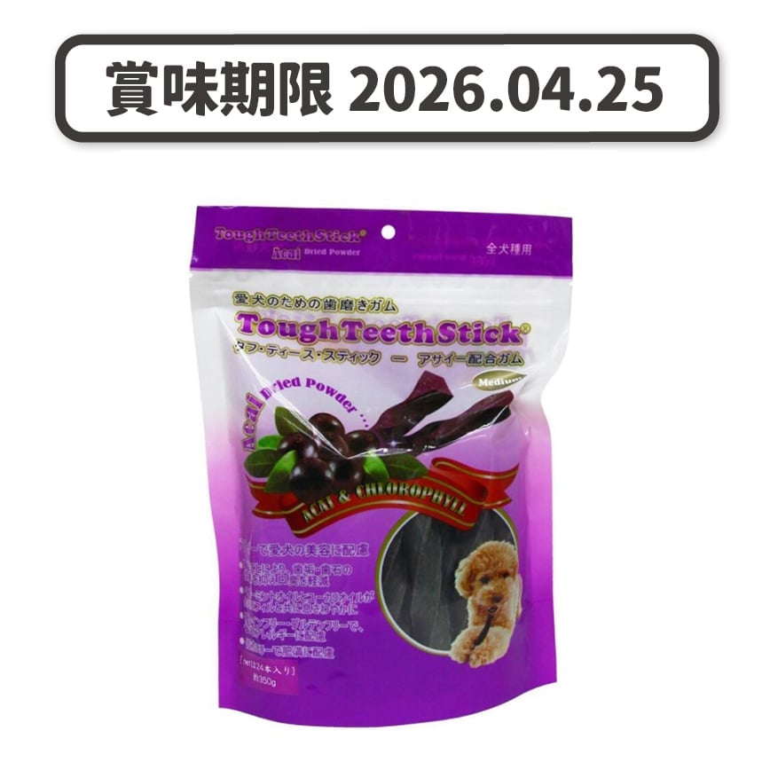 Tough Teeth Stick 巴西莓潔齒健體扭條 粗條 24支 (TTS9018) (賞味期限 2026.04.25) 圖 1