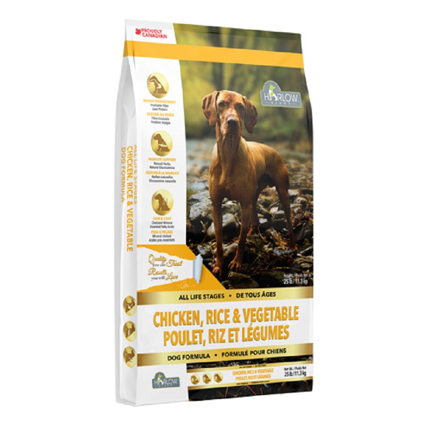 Harlow Blend 楓葉 全犬狗糧 雞糙米三文魚鮮果蔬菜 25lb (HR-125025)
