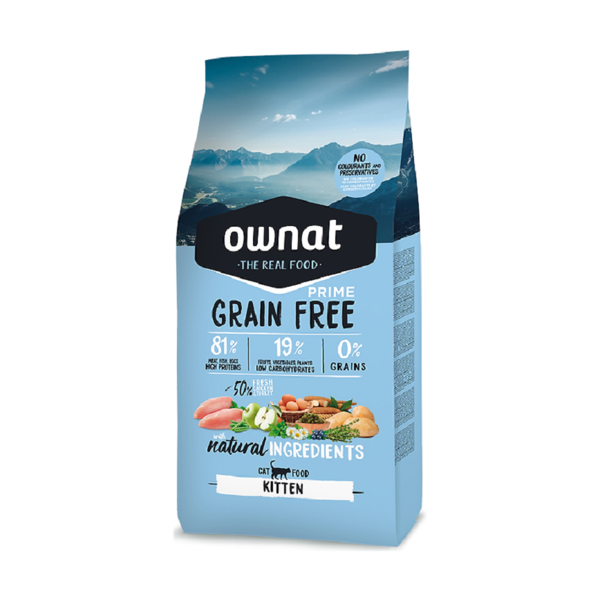 ownat 幼貓糧 放牧雞⾁與火雞 1kg (31464)