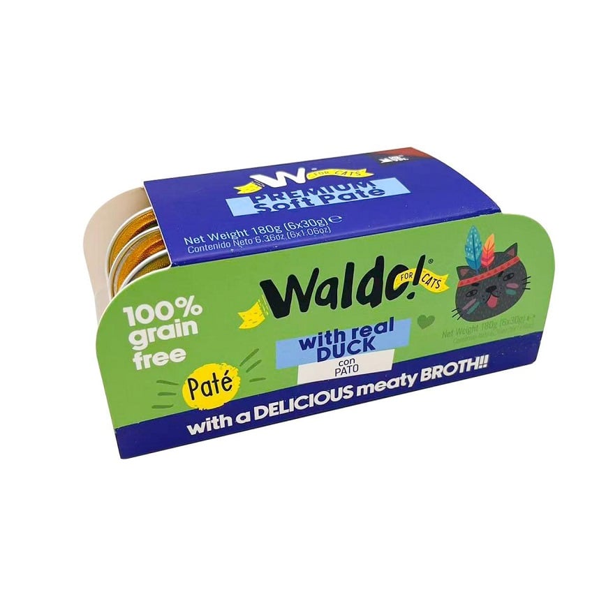 Waldo! 貓罐頭 主食罐 鴨肉味 6x30g (HF00200)