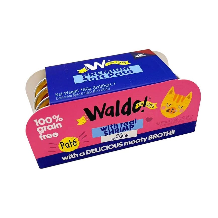 Waldo! 貓罐頭 主食罐 蝦味 6x30g (HF00203)