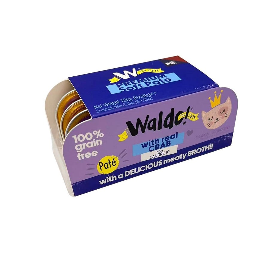 Waldo! 貓罐頭 主食罐 蟹味 6x30g (HF00204)