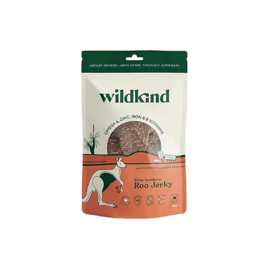 Wildkind 狗零食 風乾小食 袋鼠肉乾 100g