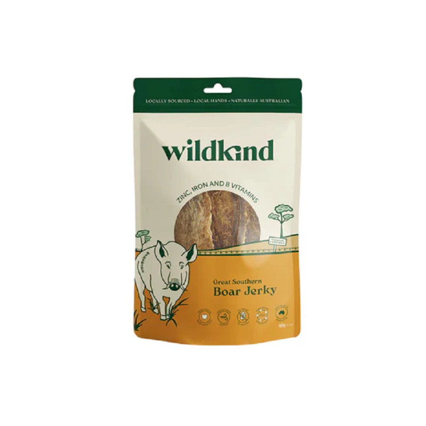 Wildkind 狗零食 風乾小食 野豬肉乾 100g
