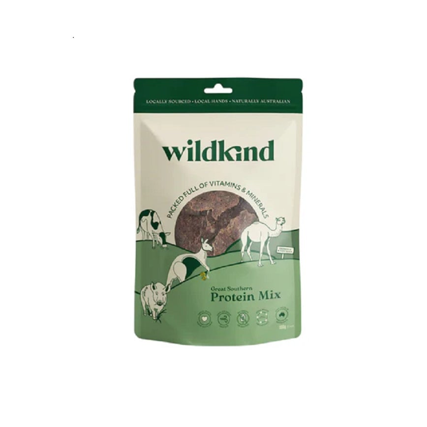 Wildkind 狗零食 風乾小食 雜錦肉乾 (袋鼠肉,牛肉,駱駝肉,野豬肉) 100g 圖 1