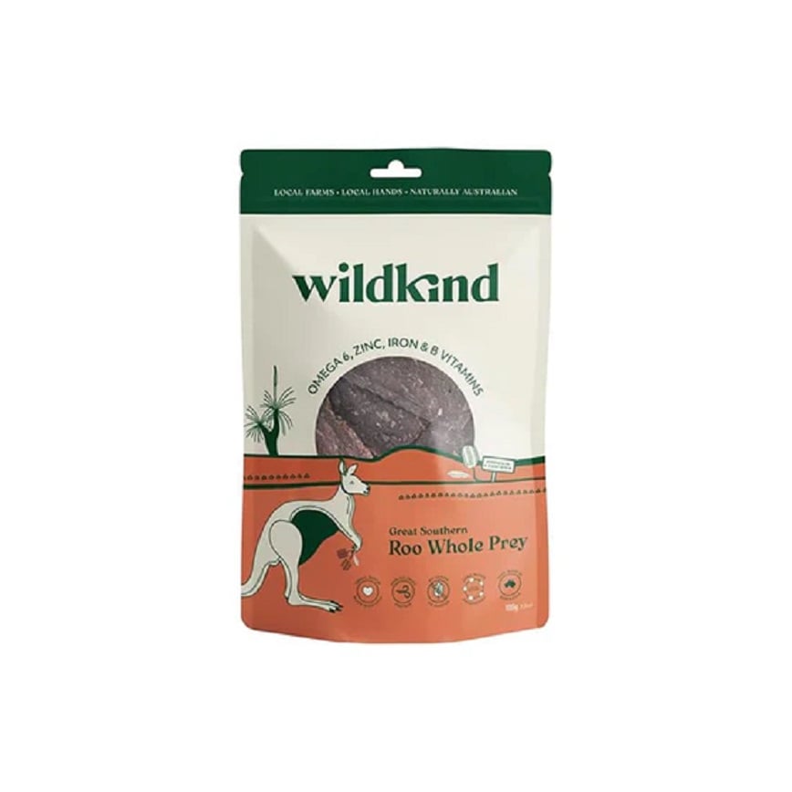 Wildkind 狗零食 風乾小食 原隻袋鼠肉乾 100g