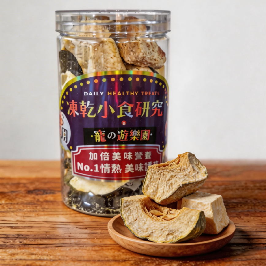凍乾小食研究所 x 寵之遊樂園 凍乾 狗零食 大切南瓜 180g