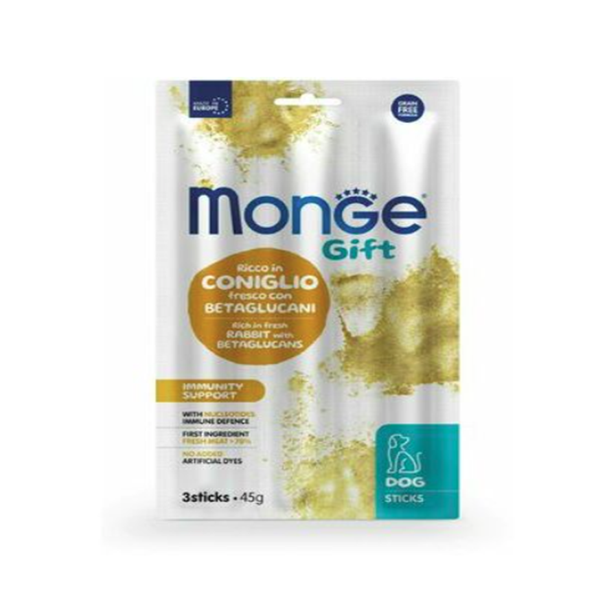 Monge Gift 狗零食 增強免疫防禦配方 兔肉+β-葡聚醣 15g x 3 (MO5397)