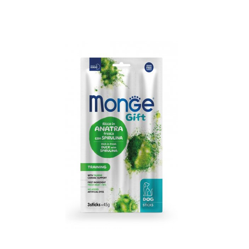 Monge Gift 狗零食 強化心臟配方 鴨肉+螺旋藻 15g x 3 (MO5441)