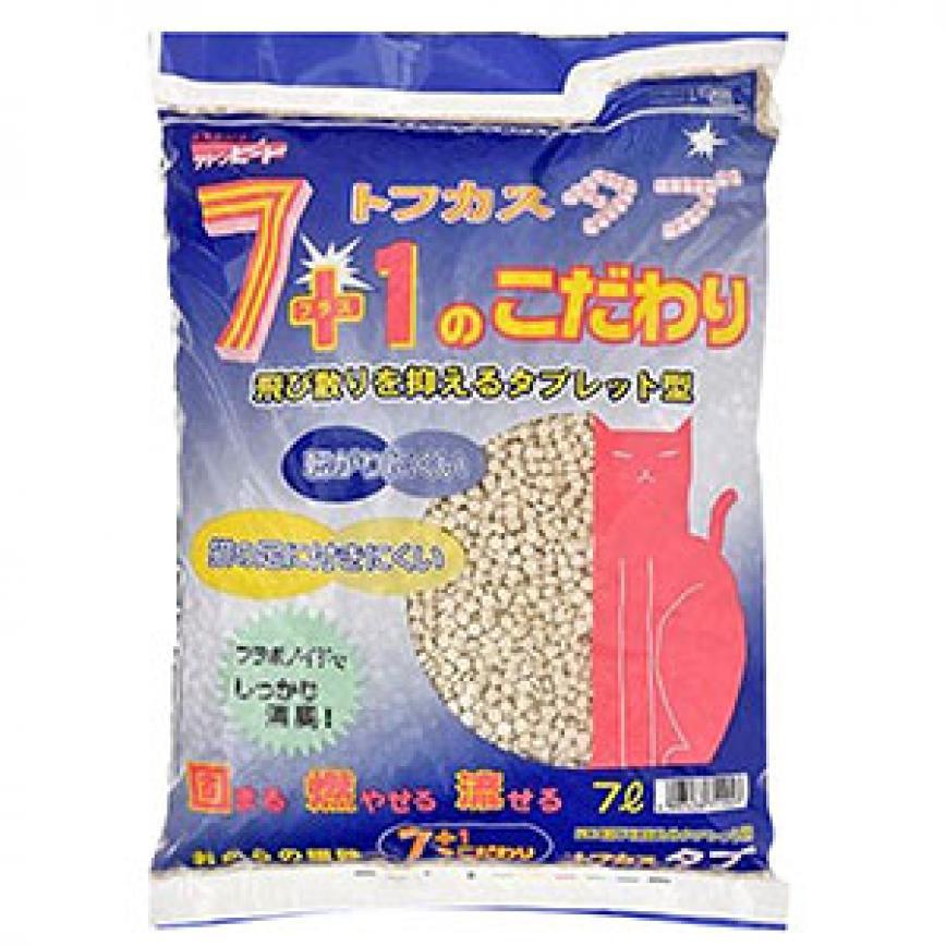 日本爽快7+1 豆腐貓砂 圓片型 原味 7L (破損品) 圖 1