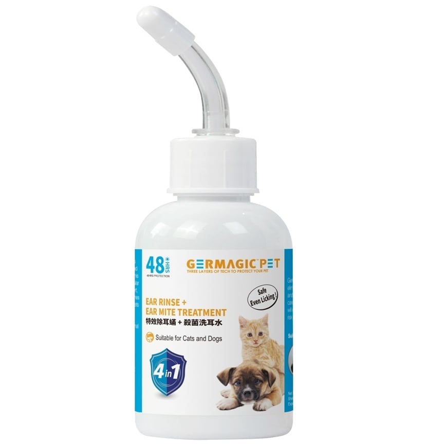 Germagic 貓犬用 寵物特效除耳蟎 + 殺菌洗耳水 50ml (GP-CL-EA-0050)