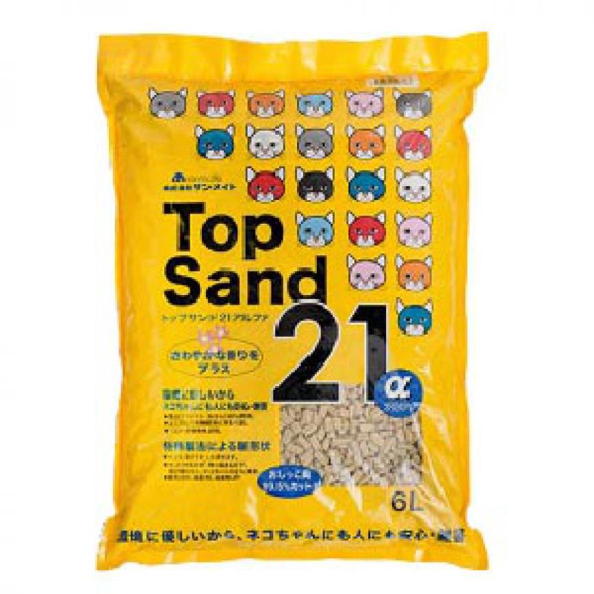 日本Top Sand 21 α 玉米雙通 豆腐貓砂 6L (破損品)