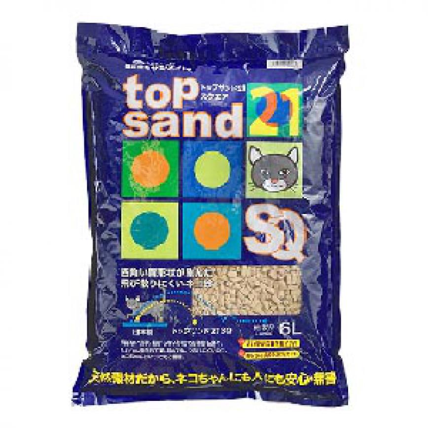 日本Top Sand 21 SQ四角形單通 豆腐貓砂 6L (破損品)