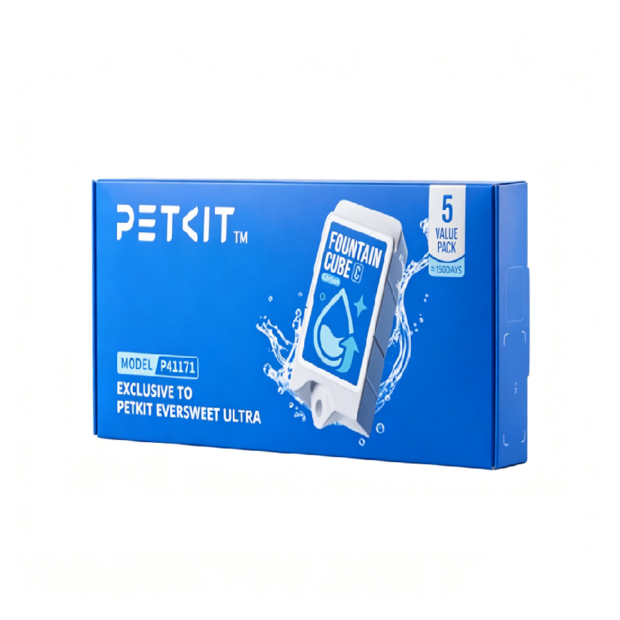 PETKIT Eversweet Ultra 專⽤活性碳過濾⽅塊 5個裝 (pkw7hr)