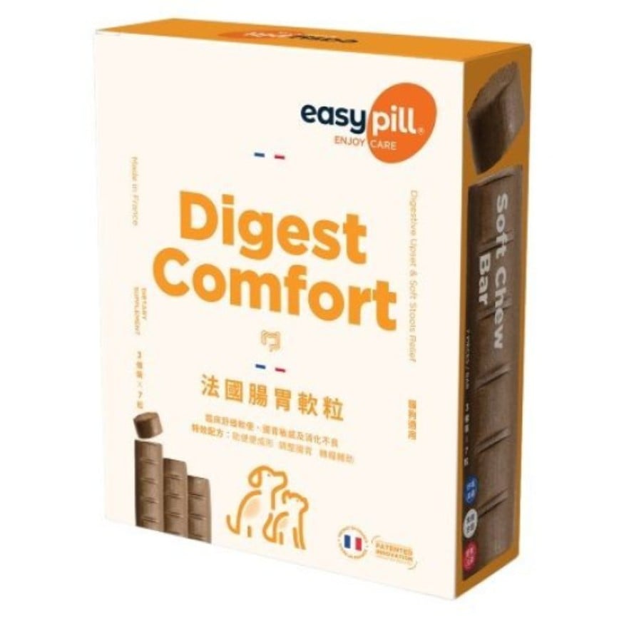 Easypill 貓犬用 法國腸胃軟粒 增量版 3條*7粒