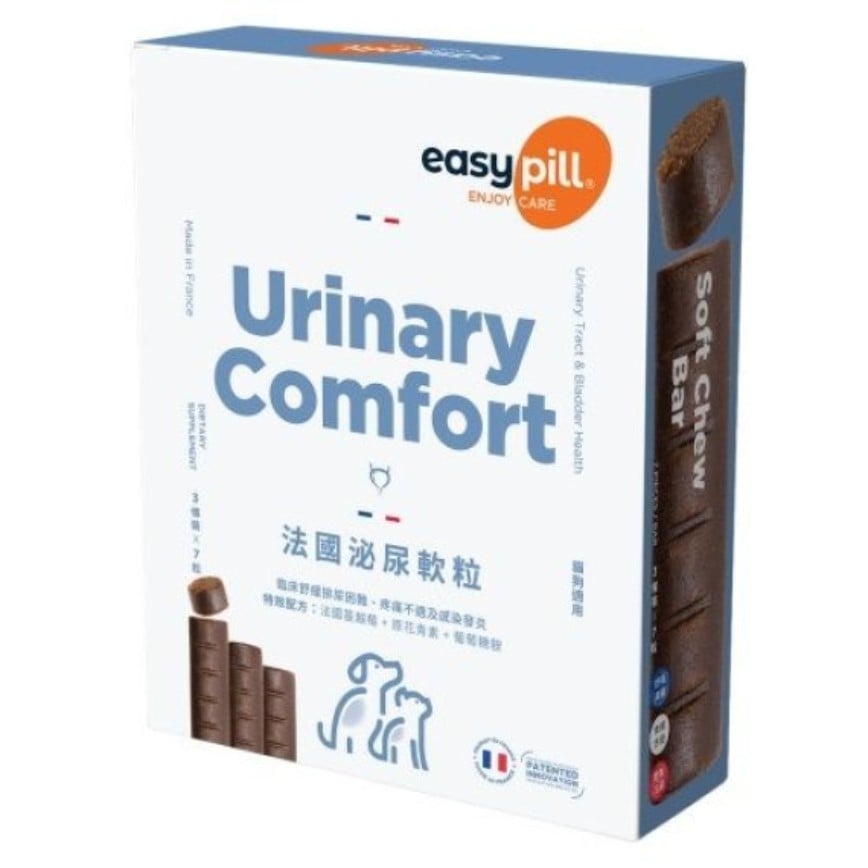 Easypill 貓犬用 法國泌尿軟粒 增量版 3條*7粒