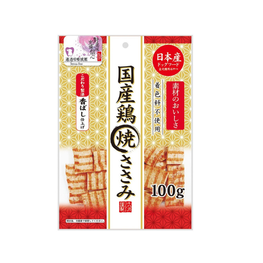 日本Q-Pet 狗小食 國產雞 烤雞肉片 100g (KQ2184) 
