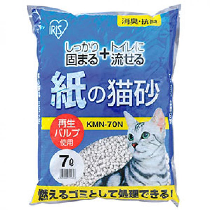 日本IRIS KMN-70N消毒抗菌紙の貓砂 7L (破損品)