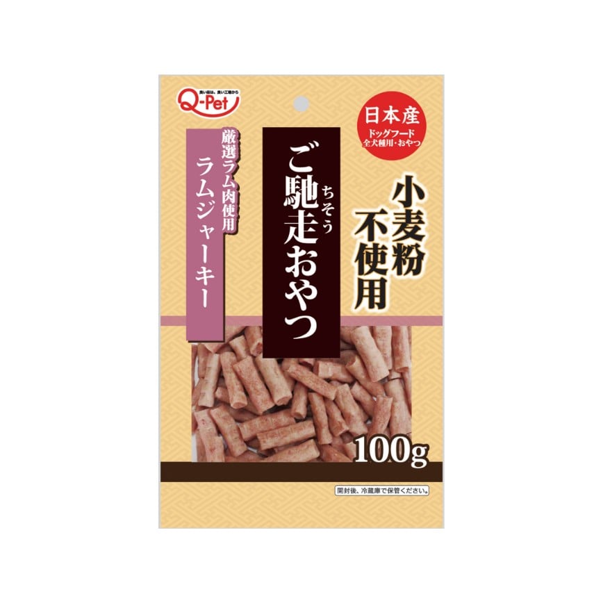 日本Q-Pet 狗小食 御馳走 羊肉切條 100g （KQ2304）