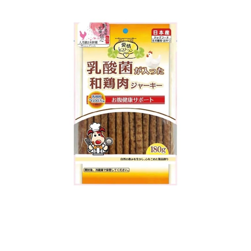日本Q-Pet 狗小食 國產雞 愛情餐廳 乳酸菌和雞肉 180g (KQ2249)