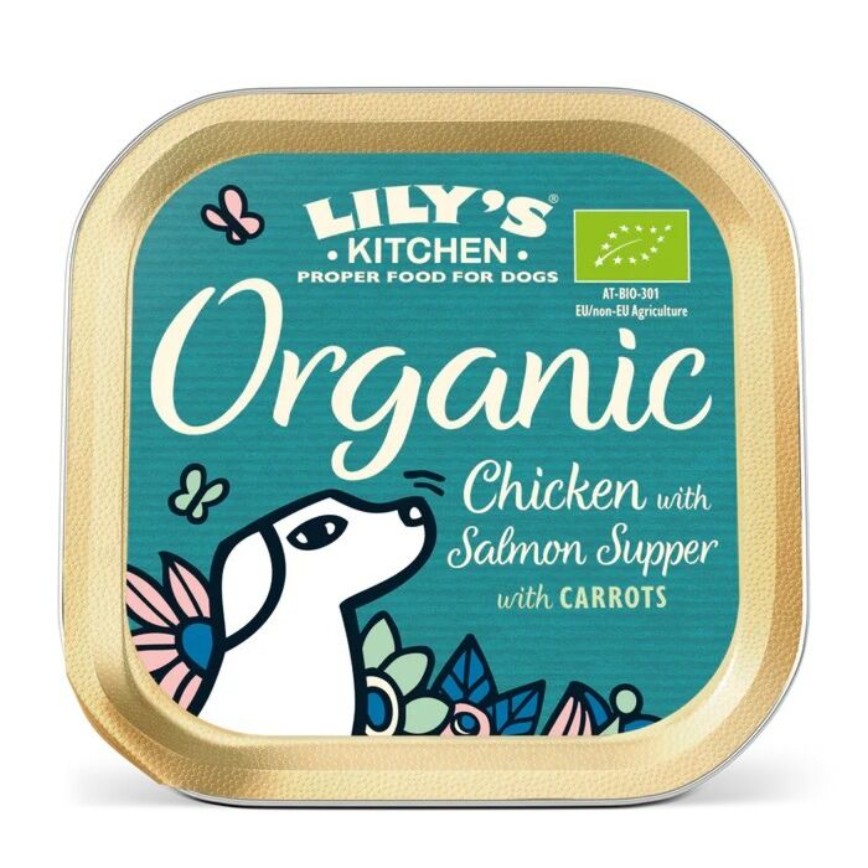 LILY'S KITCHEN 狗主食罐 有機無穀物系列 雞肉三文魚 150g