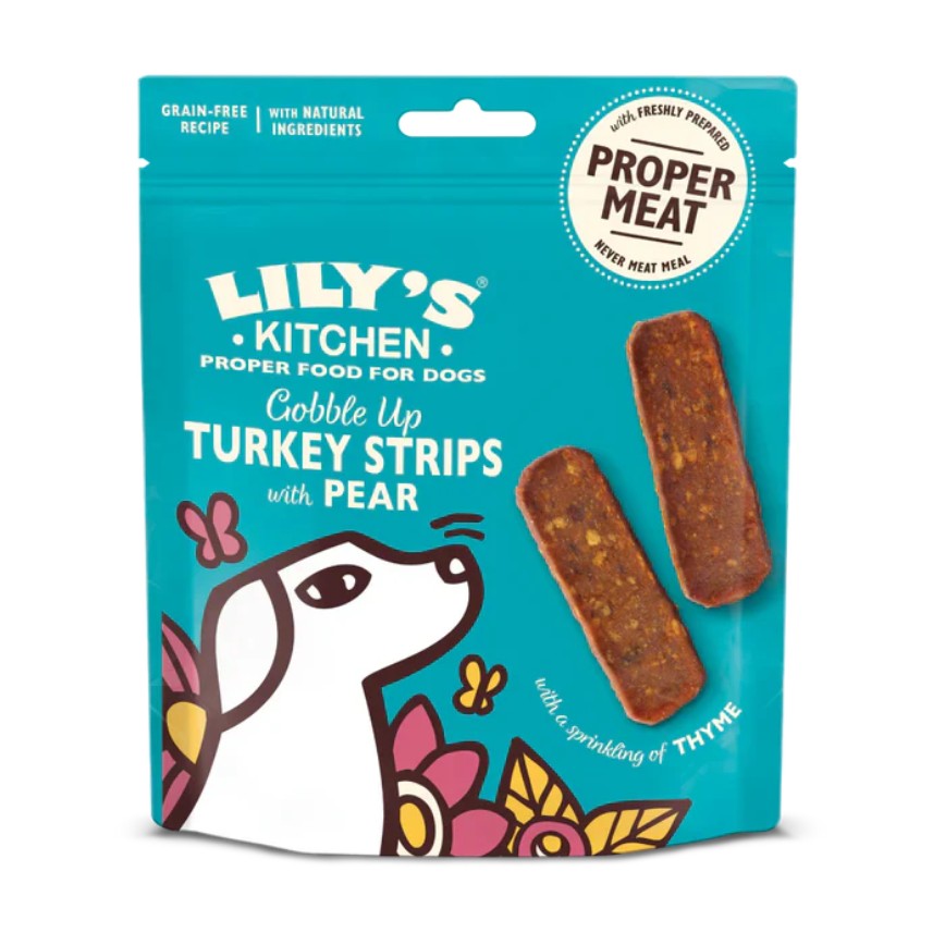 LILY'S KITCHEN 狗小食 火雞肉條配梨+百里 70g